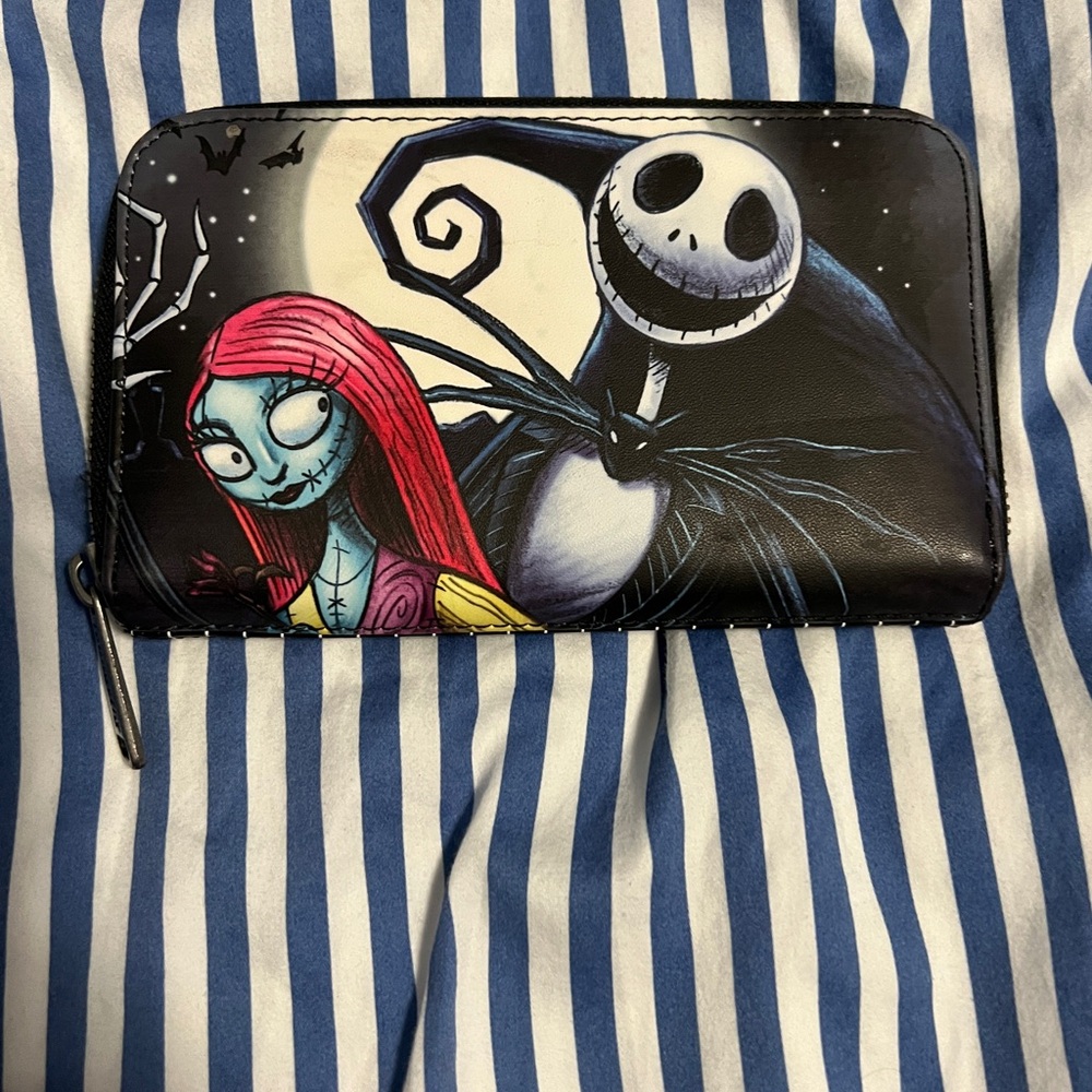 NWOT Disney Loungefly NightmareBeforeChristmas Jack Skellington Zippered wallet